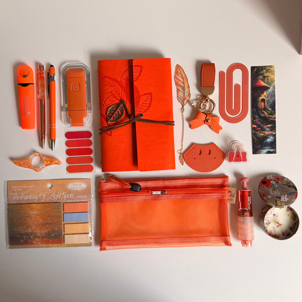 Orange  bookish bundle 📚